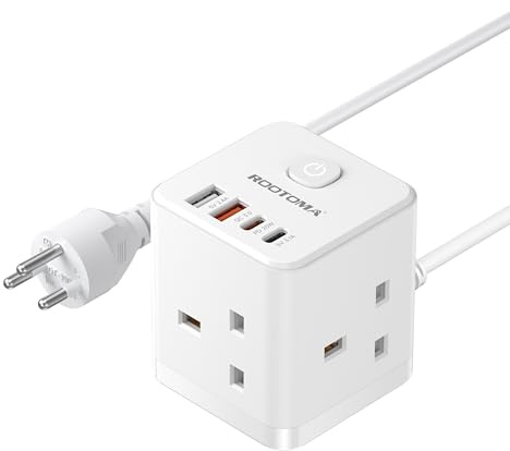 Thailand Travel Adapter 3 Way 4 Fast Charging USB (QC3.0/PD20W)