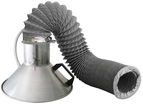 Soldering Fume Hood for Welding Smoke Absorber Industrial Fume Extractor Fan Extraction Mobile Hood Arm Iaboratory Welding Fume Extraction System (115-300mm with 2m PVC Tube)