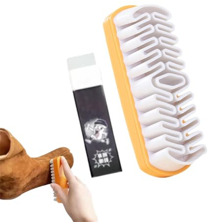 Spazzole per Scarpe Scamosciate, Set di 1 Spazzole Scarpe, gomma per camoscio, pulizia scarpe scamosciate, Nabuk Detergente per la Pulizia Delle Scarpe in Pelle Scamosciata e Nabuk