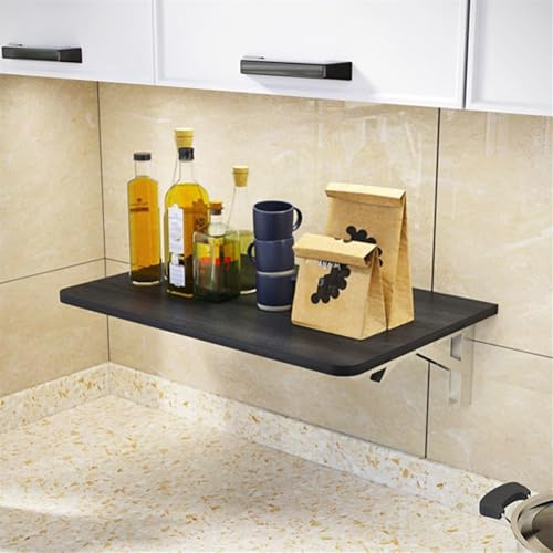 Kitchen Wall Bar Table Floating Desk Foldable Laundry Table Space Saving Kitchen Workstation Wall Mounted Bar Counter for Small Spaces Stylish Home Office Desk
