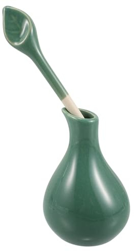 Yardenfun Bottiglia Olio Essenziale Ceramica per Spa e Beauty Salon Dispenser Aromaterapia Sigillato per Massaggi Thai Brocca Ceramica per Olio Aromatico Conservazione Freschezza Fragranza