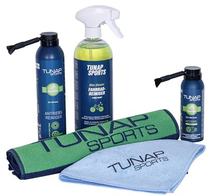 TUNAP SPORTS Rollen-Pflege-Set | Saubere & leise Indoor-Trainingseinheiten | Effektive Reinigung für Rollentrainer & Bike | Schutz vor Schweiß & Korrosion | Made in Germany