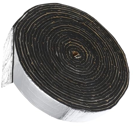 Insulation Tape for Pipe Insulation - Self-Adhesive Aluminium Foil with Cotton Fabric for Thermal and Acoustic Insulation | Antifreeze Tape for Outdoor Water Pipes, Air Conditioning, Garden