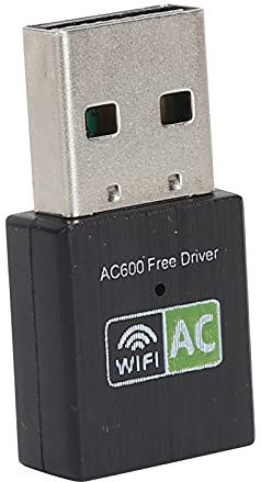Yctze Adattatore WiFi Ricevitore USB, Scheda di Rete Wireless Dual Band 600Mbps 2.4Ghz5Ghz, Adattatore di Rete per Laptop Desktop,