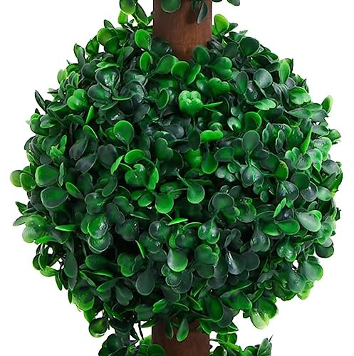 Generico Pianta di Bosso Artificiale a Sfera con Vaso Verde 90 cm,Casa e Giardino,Arredo,Flora Artificiale,Verde,4.5 kg,336512