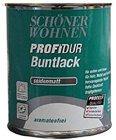 Profidur Buntlack 125 ml RAL 1021 Rapsgelb Seidenmatt Schöner Wohnen