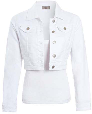 SS7 Womens Short Cropped Denim Jacket