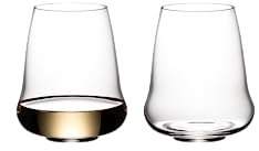 SL RIEDEL Stemless Wings Riesling/Sauvignon/Champagne Glass, 2-pack, clear crystal, machine-made
