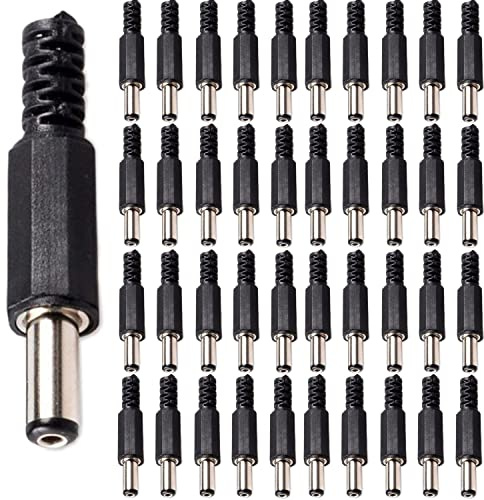 VISSQH 40 Pezzi 5.5mmx2.1mm 12V Connettore Alimentazione DC Adattatore Spina DC Connettore DC Maschio Femmina Connettore Jack per Lettori Multimediali, Audio per Auto