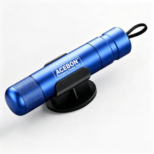 ACEBON Car Safety Hammer Window Glass Breaker And Seat Belt Cutter Emergency Escape Tool 2022