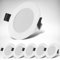 B.K.Licht - Set di 6 faretti LED da incasso 230V, faretto LED per bagno protezione dagli spruzzi d'acqua IP44, luce bianca neutra, spot LED, spot da soffitto piatti, 85x25mm (DxH), bianco