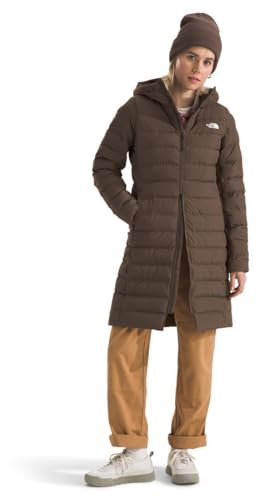 The North Face Women's Aconcagua Parka | Wind Resistant, Water Repellent, 600 Fill Waterfowl Down Insulation, Adjustable 3 Piece Hood, Smokey Brown, Large