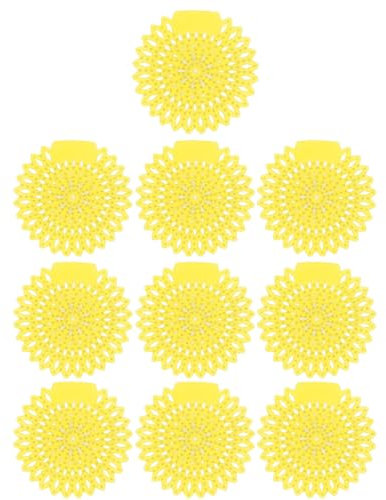 Urinal Screens, 10 Pieces Long Lasting Urinal Cakes Pad Easy to Use for Hotel for Toilet (#1)