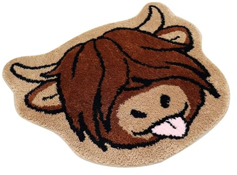 Highland Cow Door Mat, Highland Cow Welcome Mat, Highland Cow Doormat, Funny Welcome Mat, Front Door Matts Indoor For Indoor & Outdoor, Anti-Slip, Protection, Dirt-resistant, Home Decorative