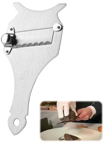 Trüffelschneider, Trüffelschneider, Trüffelreibe, Trüffelreibe, professionelle Schokoladenreibe aus Edelstahl, multifunktionales Küchenwerkzeug (Silber)