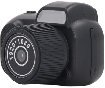 Fockety Mini Cámara para Pulgar, Cámara de Vídeo Digital Portátil 1080P HD 2MP, Videocámara Micro Mini DV DVR con Pantalla a Color, Correa para la Muñeca, para Adolescentes, Niños