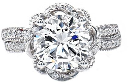 Wycian Freundschaftsring Einzeln, Moissanite Ring Platin Pt950 Größe 66 (21.0) 1 Moissanit 1Ct Rundschliff Weiß Gravur Für Neujahr