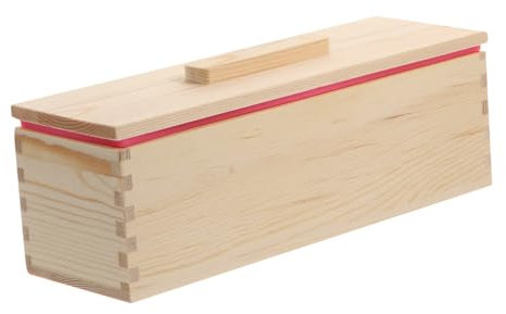 BELLIFFY Holz Seifenform Mit Deckel Handgemachte Seifenbox Praktisches Für Seifenherstellung Stabil Und Langlebig Für Kreative Bastelprojekte