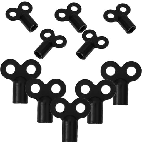 ORFOFE 10pcs Radiator Bleed Key Air Plumbing Valve Keys for Water Spigot Heater Bleeding Fit