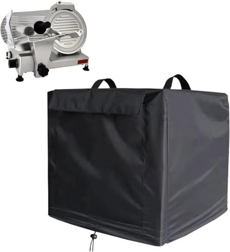 Housse de trancheuse universelle, 54,6 x 45,7 x 45 cm, Oxford 420D, housse de protection étanche et résistante aux rayures pour trancheuse commerciale