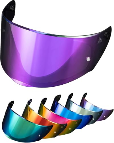PSLER Helmet Visor for LS2 Outer FF320 Rapid FF353 Assault FF328 Stream FF800,Tinted Motorcycle Visor Motorbike Helmet Face Shield Accessories Replacement(Deep Purple)