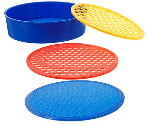 HANABASS 1 Set Soil Sieve Garden Sifting Pan House Plant Accessories Shovels for Digging Sifter Gardening Supplies Portable Planting Digging Supplies Sand Perlite Small Trowel Plastic