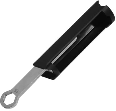 FUANA Per Brompton, cassetta degli attrezzi per telaio interno della bicicletta, 140 x 36 mm, scatola portaoggetti in plastica nera con chiave per compatibilità con bici pieghevole