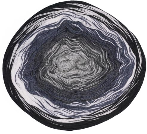 Hobby YARN - Flowy Charme - Farbverlaufsgarn Bobbel 250g, 1000m, Garn, Baumwolle, Acryl, zum Stricken und Häkeln, weiches Verlaufsgarn 4 Fädig, Schals, Decken, Kleidung (213)