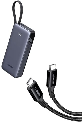 UGREEN Nexode 45W Batterie Externe 20000mAh avec UGREEN 100W Câble USB C vers USB C PD 20V 5A 1M