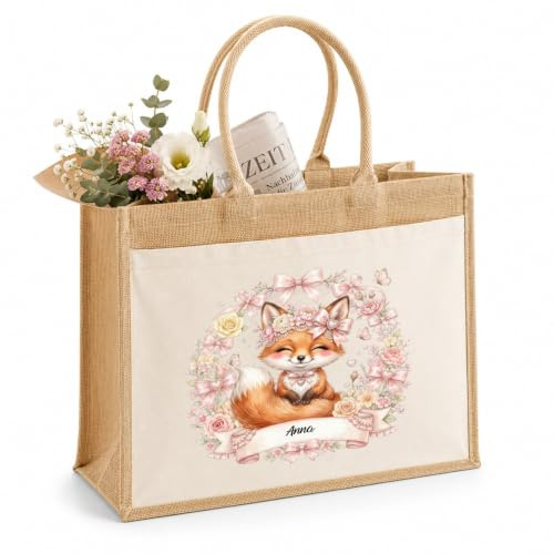 LIEBTASTISCH® Jutetasche mit Spruch - Baumwolltasche Stoffbeutel Einkaufstasche Geschenk