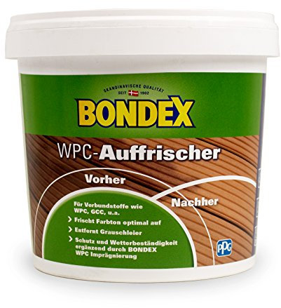 Bondex 386750 WPC-Auffrischer farblos 2,5 L für 22,5 m² - Gartenmöbelreiniger für optimale Farbtonauffrischung - Entfernung vom Grauschleier