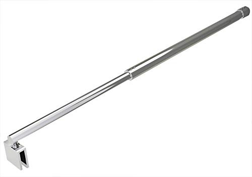 Barre de stabilisation - barre de fixation ronde ou carrée pour paroi de douche, Barre de stabilisation:ronde