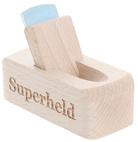 Spruchreif · Flaschenöffner aus Holz mit Gravur · Bierhobel mit Spruch · perfektes Männergeschenk (Superheld)
