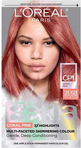 L'Oreal Paris Feria High Intensity Multi-Faceted Shimmering Permanent Hair Color, 3X Highlights, Gentle , Deep Conditioning Hair Dye