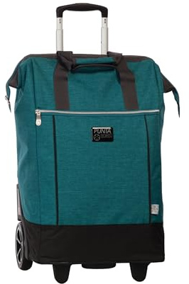 Punta® Einkaufstrolley Big Wheel 40L | großer & Stabiler Einkaufsroller mit XL-Rädern | leise & leichtgängig | Einkaufstrolley modern & vielseitig für Einkauf & Transport – Petrol