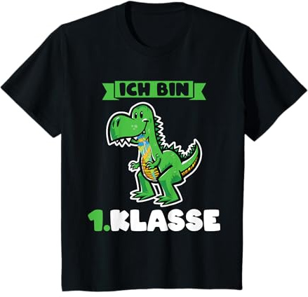 Kinder Einschulung Dinosaurier Schultüte T-Shirt