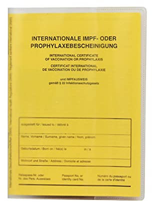 Ever Bloom Impfpass Hülle Schutzhülle für aktuellen neuen Impfausweis, Reisepass Schutzhülle, transparente Impfpasshülle für Impfbuch, ca. 9,5 * 13CM, Impfungpass Menge:10er Pack
