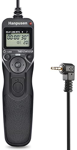 Camera Wired Intervalometer Remote Control - Cameras Timer Shutter Release for Canon 90D; for Olympus E-M1X E-M1-II E-M1-III E-M5-III; for Fuji;Replaces RS-60E3, Fujifilm RR-100 and Olympus RM-CB2
