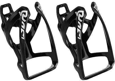 Oumers 2 Pack Bicycle Water Bottle Cage, Lightweight Bike Bottle Holders Strong Bicycle Bottle Holder Premium PC Bike Drink Cup Holders Cycling Kettle Holder for Bike Road Bike Mountain Bike, black