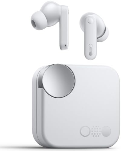 CMF by Nothing Buds Wirelesss earphones with 42 dB ANC, Transparency mode, Ultra Bass Technology 2.0, HD Audio by DIRAC, IP54 Dust and Water resistance and Dual-device connection - Light Grey