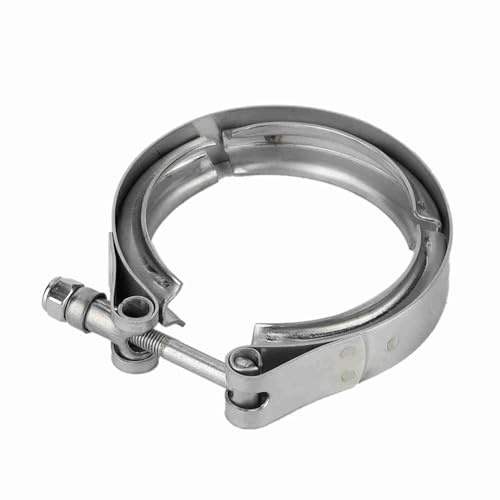 Abrazadera Turbo de Banda en V, Abrazadera de Tubo de Bajada Turbo Universal de 2,5 Pulgadas y 63 Mm Abrazadera de Escape de Bajante Turbo de Banda en V para Automóvil