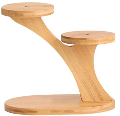 Soporte para plantas, soporte para plantas de interior, soporte de madera para plantas de 2 niveles, soporte creativo para macetas de interior, organizador decorativo de plantas multicapa para