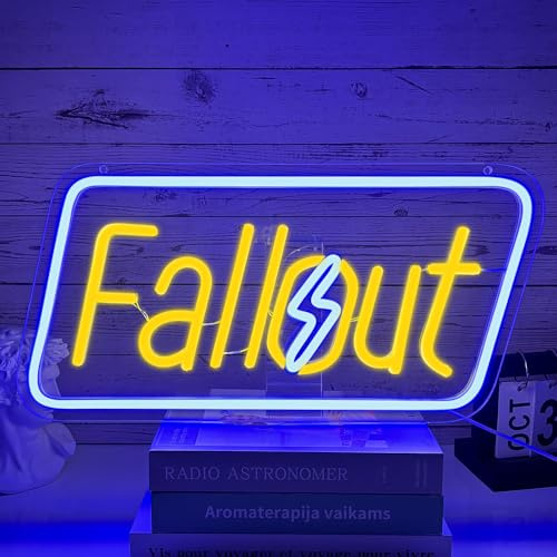 PILOYINDE Gaming Neon Schild Game Led Schild für Spielzimmer Gamer Neonlichter für Wanddekoration Schlafzimmer Wohnzimmer Weihnachtsgeschenke