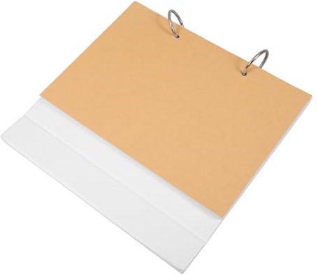NUOBESTY Flip Kalender Leer DIY Tischkalender aus Papier und Eisen Kalender DIY für Büro und Schule Stehender mit Vielen Blättern für Schreibtisch mit Platz für Zeichnungen