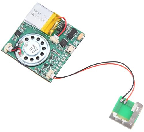 Aorwh MóDulo de GrabacióN de MúSica USB MóDulo de Sonido Grabable MP3 DIY MóDulo de Sonido Descargable USB, Tarjeta de FelicitacióN