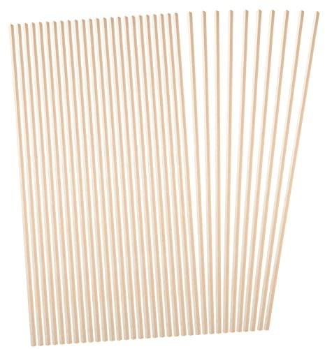 jojofuny Lot de 10 Baguette de Finition Bois pour Fenêtre, Moulures en Bois, Surface Lisse Bavures, Décoration de Fenêtre DIY