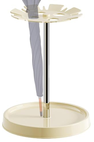 Zunishaone Porte-parapluie rond - Grand présentoir avec 4 fentes, indépendant | Rangement stable pour parapluies longs et courts, parfait pour les couloirs, les salons et les entrées