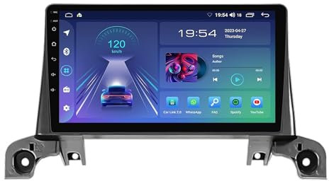 HTXPSM Android 12 Autoradio Lettore DVD Navigatore Touch GPS Navigazione per Peugeot 3008 2017-2020 9 pollici Supporto Bluetooth 5.0 WiFi Lettore multimediale DSP Controllo del volante Mirror Link