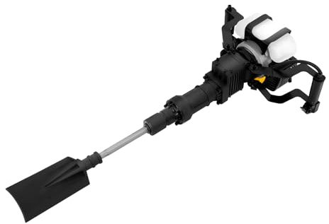 Benzin Erdlochbohrer Bagger 2-Takt Benzinmotor 52 cc 6500 U/min Gartenbaumgräber Grabenfräse mit 21x14cm Schaufel für Garten Baumpflanzung