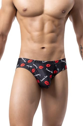 Maiclaice Hombre Elastano Basic Talle Bajo Bikini Transpirable Mini Slip Baño Ropa Interior X-Large